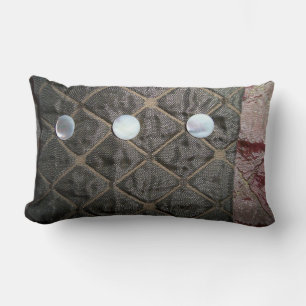Seide in Perlentasten Kissen