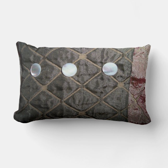 Seide in Perlentasten Kissen (Vorderseite)