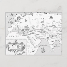 Seide- und Liedkarte Postkarte
