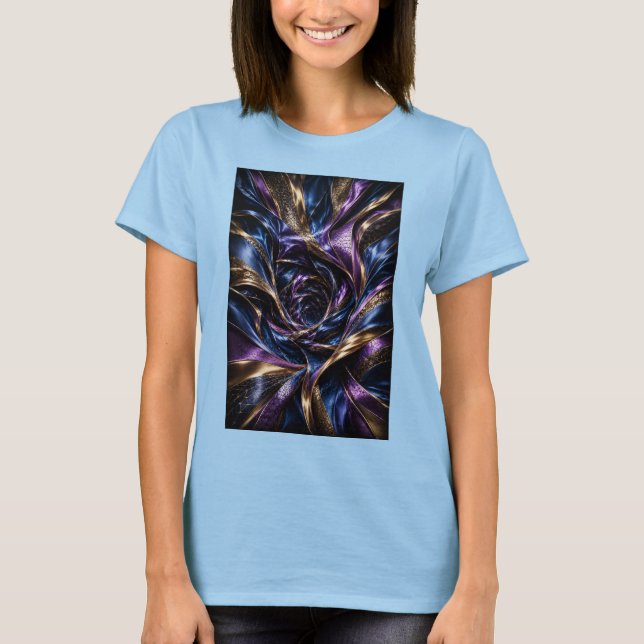 Seiden-Warp-Illusion  T-Shirt (Vorderseite)