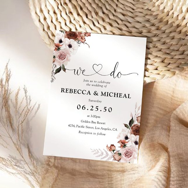 Seidenblume Einladung zur Hochzeit (Von Creator hochgeladen)