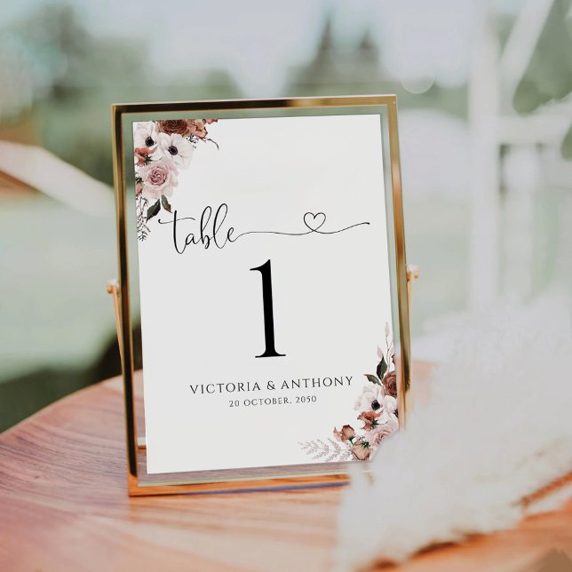 Seidenblume Hochzeiten Tischnummern (Von Creator hochgeladen)