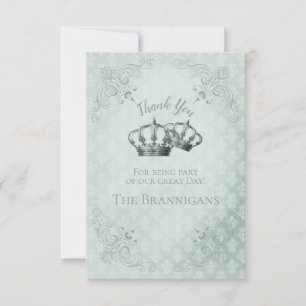 SeidenDamaske - Einladung Hochzeit Dankeschön-Kart
