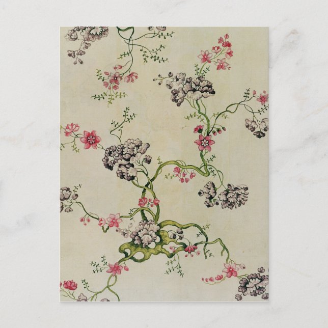 Seidendesign von Anna Maria Garthwaite, 1740 Postkarte (Vorderseite)