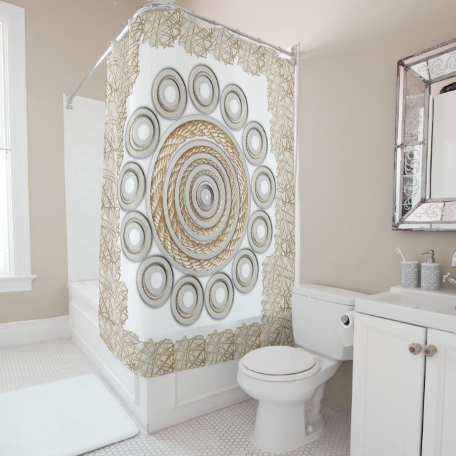 Seidenduschvorhang Duschvorhang (Beispiel)