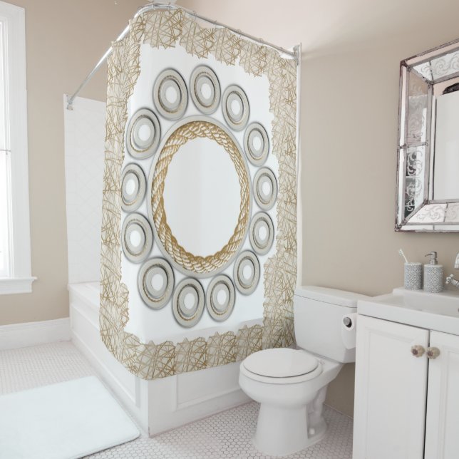 Seidenduschvorhang Duschvorhang (Beispiel)