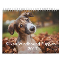 Seidener Welpen-Kalender 2017