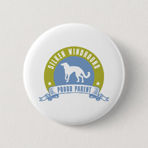 Seidenes Windhound Button