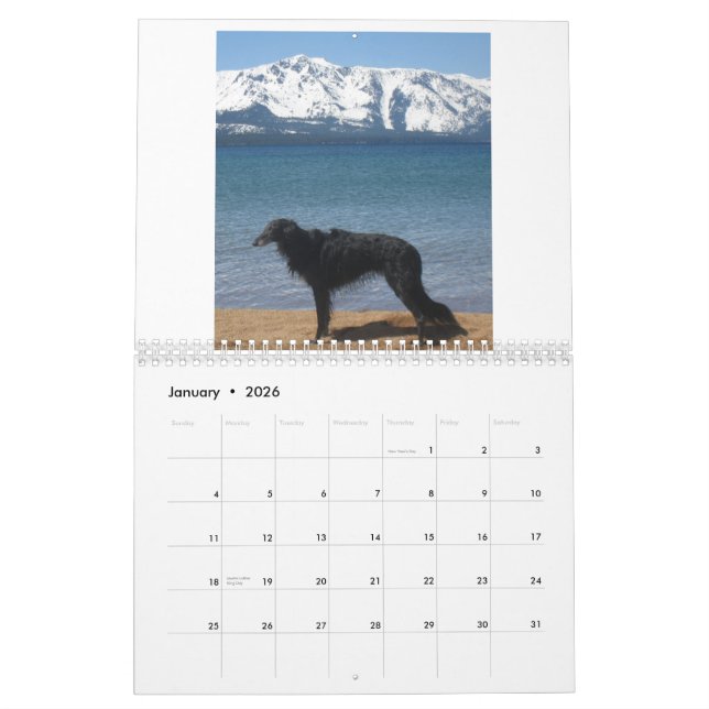 Seidenes Windhounds 2013-2 Kalender (Jan 2026)
