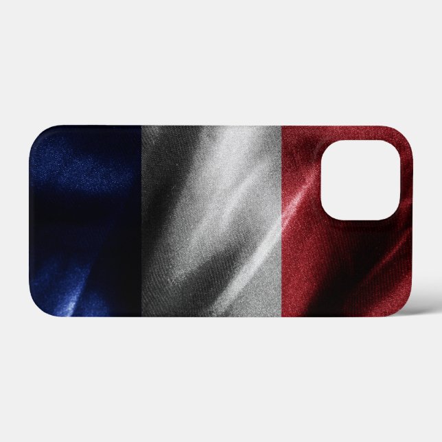 Seidenflagge in Frankreich Case-Mate iPhone Hülle (Rückseite (Horizontal))