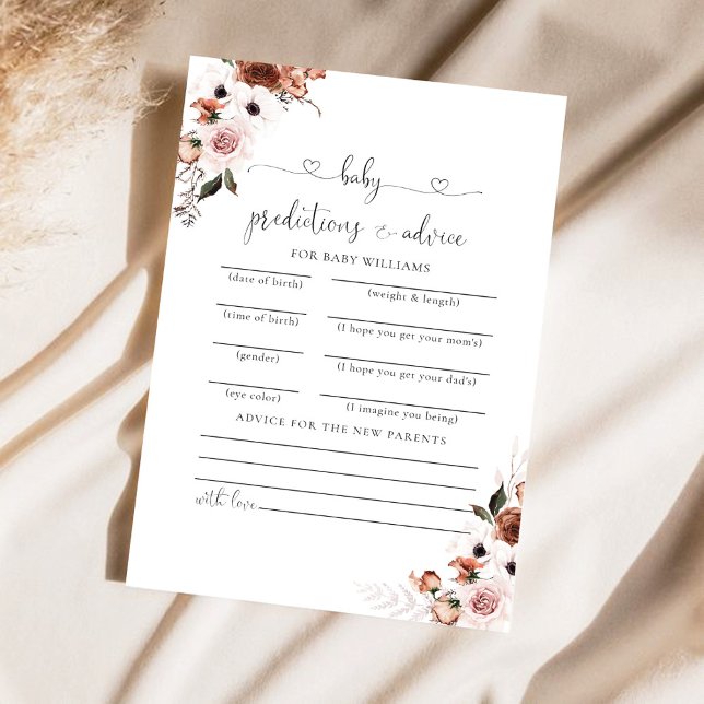 Seidenflorale Babyduschkarte (Von Creator hochgeladen)