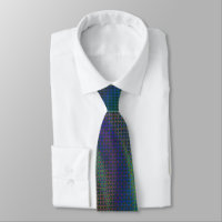 Seidengesiebter Pfau Abstrakte Neck Tie