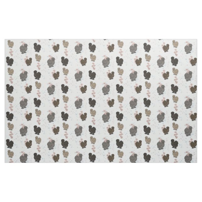 Seidenhühner Stoff (Fat Quarter (45,7 x 55,9 cm))