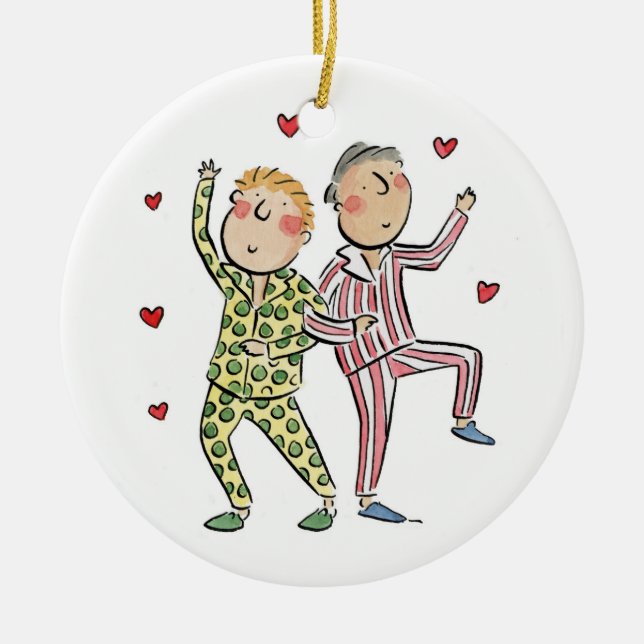 Seidenjubiläum Keramik Ornament (Vorne)