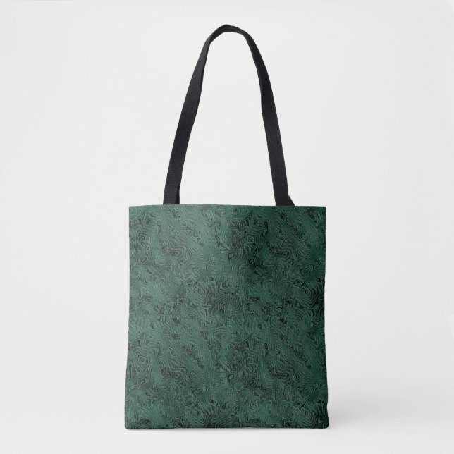 Seidenmoire Kleines Muster in Forest Green (Vorderseite)