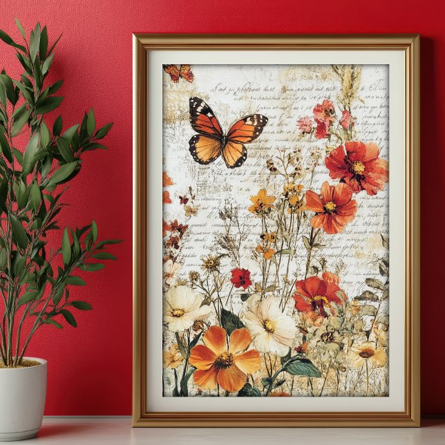 Seidenpapier Decoupage Herbst Wildblumen Var01  (Von Creator hochgeladen)