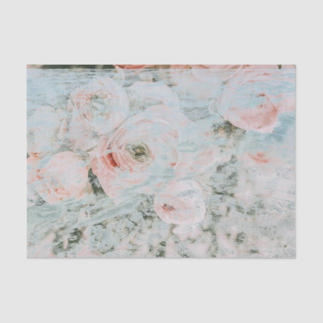 Seidenpapier: DEKOUPAGE: PEONIES Seidenpapier (Vorderseite)