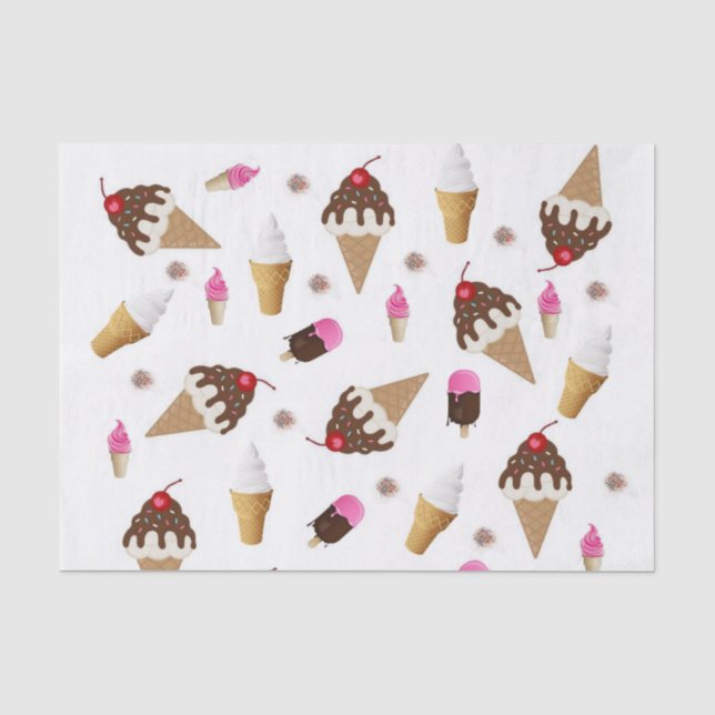 Seidenpapier Eiscreme (Vorderseite)