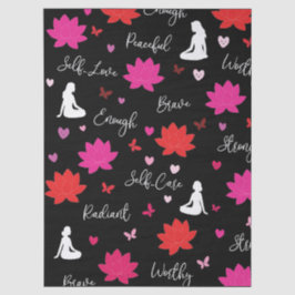 Seidenpapier Florale Selbstliebe Seidenpapier