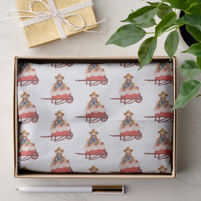 Seidenpapier Glückliches Halloween Vogelscheuche K (Geschenk)