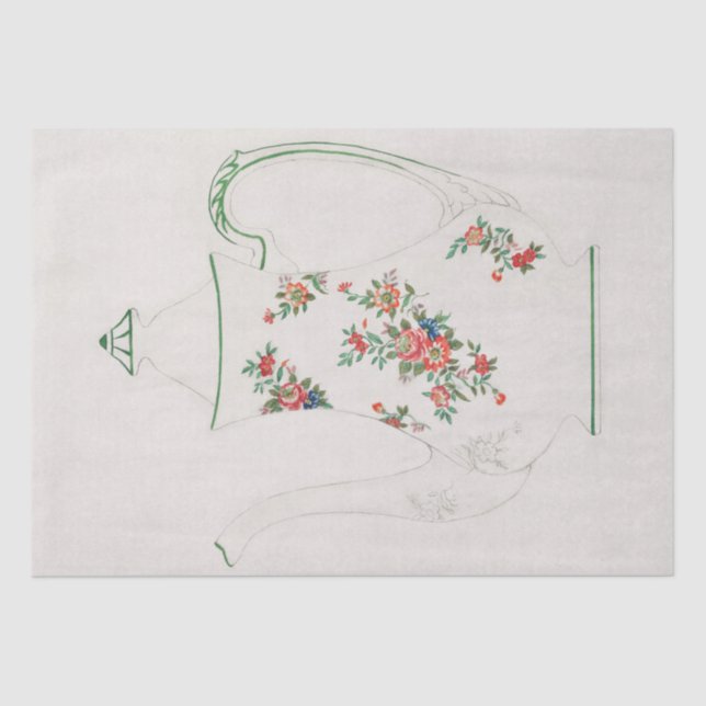 Seidenpapier: JAPANISCH: TEAPOTDESIGN AUS DEM JAHR Seidenpapier (Vorderseite)