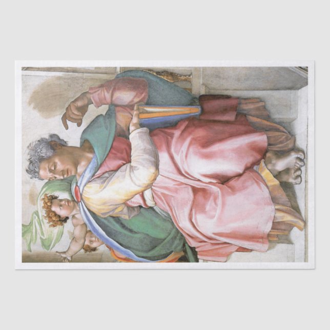Seidenpapier: MICHELANGELO: SISTINE CHAPEL Seidenpapier (Vorderseite)