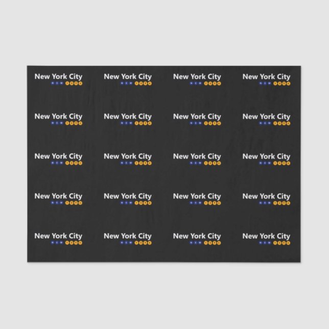 Seidenpapier New York City, New York (Vorderseite)