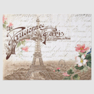 Seidenpapier Paris im Frühjahr Decoupage