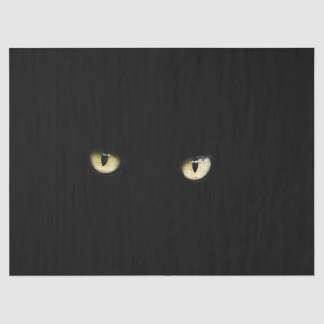 Seidenpapier SCHWARZEN CAT HALLOWEEN (Vorderseite)