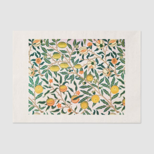 Seidenpapier: WILLIAM MORRIS : POMEGRANAT Seidenpapier (Vorderseite)