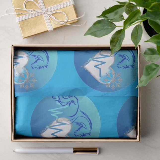 Seidenpapier Winter-Logo (Geschenk)