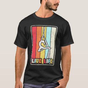 Seidentänzerin Luft-Yoga-Akrobatik T-Shirt