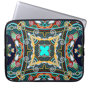 Seidentuch oder Karree-Musterdesign Laptopschutzhülle