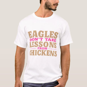 Seidige Gold- und Rosafarbenen Adler nehmen keine T-Shirt