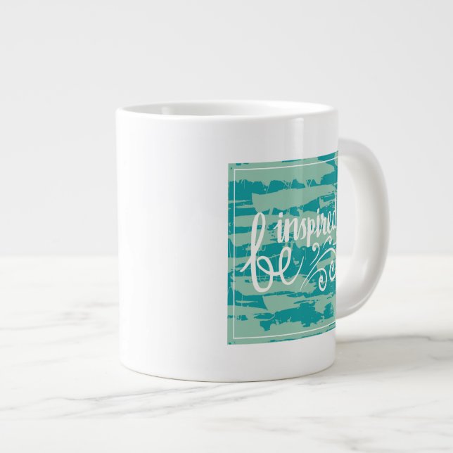 Seien inspiriert Sie Jumbo-Tasse (Vorderseite Rechts)