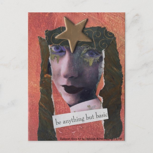 SEIEN SIE ALLES, ABER EINE BASISCHE Postkarte (Vorderseite)