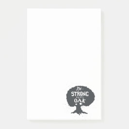 Seien Sie als Eiche stark Post-it Klebezettel