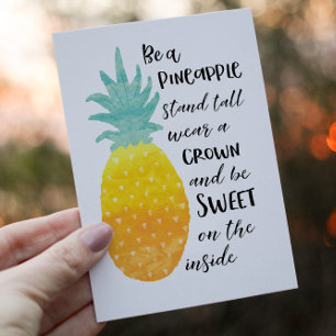 Seien Sie Ananas Postkarte