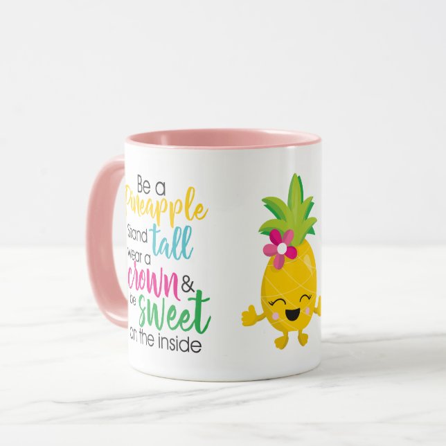Seien Sie Ananas Tasse (Vorderseite Links)