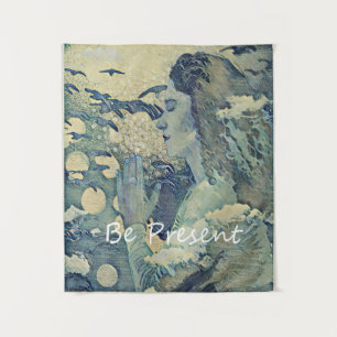 Seien Sie anwesend Wall Art spirituelles Gebet Wandteppich