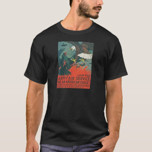 "Seien Sie Armee-Luft-Plakat Amerikaner-Eagles" T-Shirt
