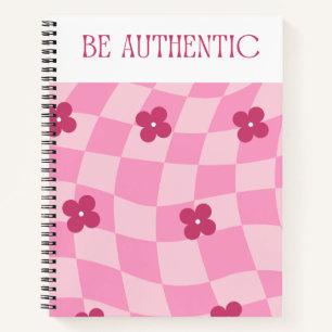 Seien Sie authentisch rosa SpiralNotebook - Bleibe Notizbuch