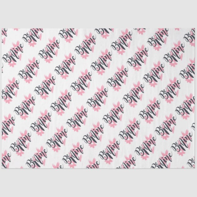 Seien Sie bei mir mit Blume und Herzzettel Seidenpapier (Vorderseite)