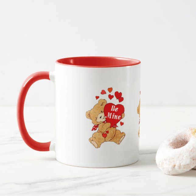 Seien Sie Bergwerk-Teddybär Tasse (Mit Donut)