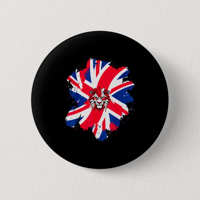 Seien Sie britische Flagge UK Engli-Shirt_1 Button (Vorderseite)
