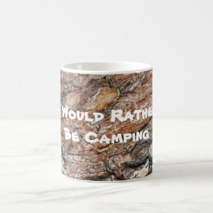 Seien Sie Camping Bäume Bark Foto rustikal Kaffeetasse