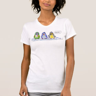Seien Sie Coole Cartoon Pinguine denken, Blase T S T-Shirt