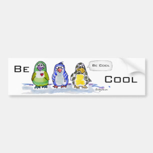 Seien Sie cooler Cartoonpenguins-Autoaufkleber Autoaufkleber