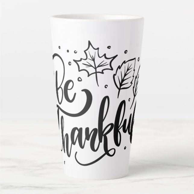 Seien Sie dankbar Milchtasse (Vorderseite)