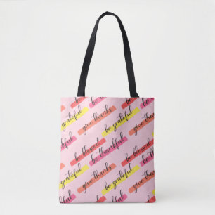 Seien Sie dankbar und gesegnet - Inspiration pink
